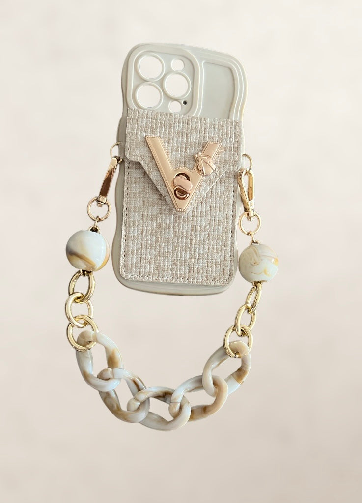 Bag/phone chain accessories (Cream chain)