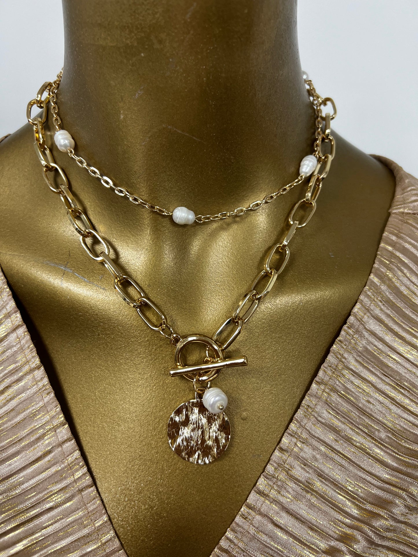 Gold layered necklace